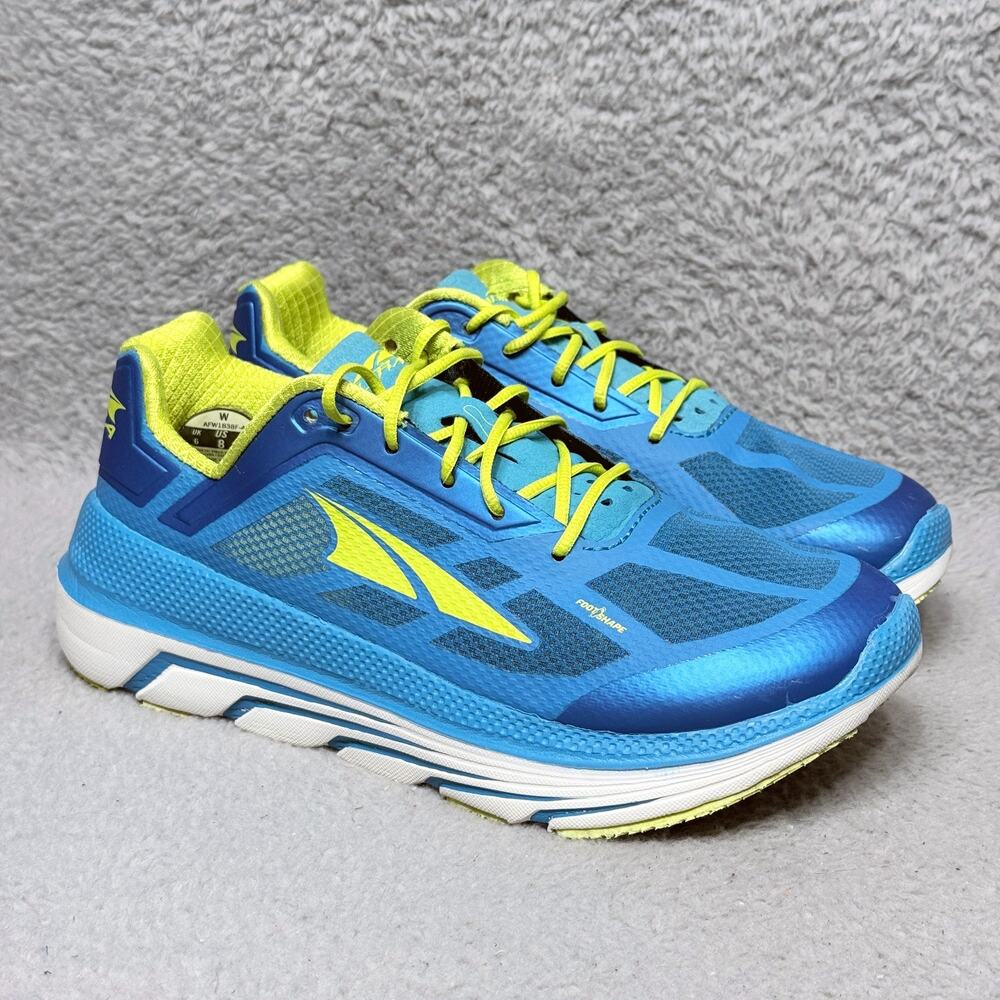 Altra Duo‎ Womens Size 8 Road Running Shoes Blue Yellow Mesh